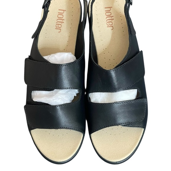 Hotter Easy comfort concept black sandals size US 11 - Picture 3 of 14